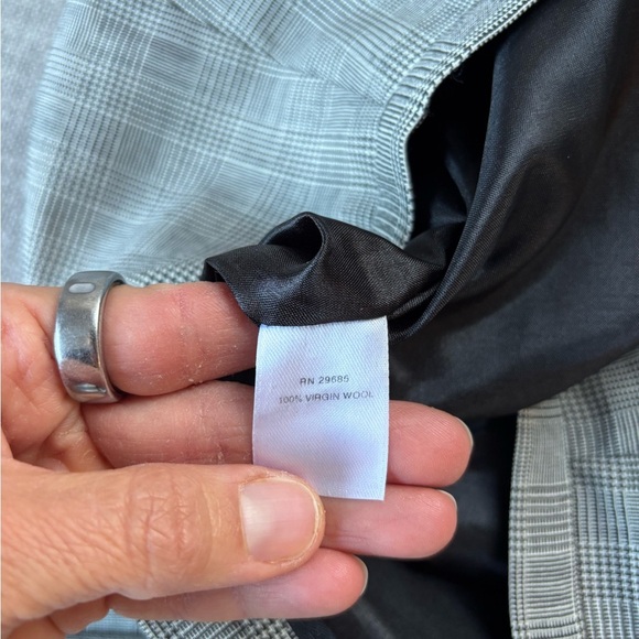 Pendleton Wool Glen Plaid Prince of Wales Check Gray Skirt Tailored Career 6 - Picture 6 of 8